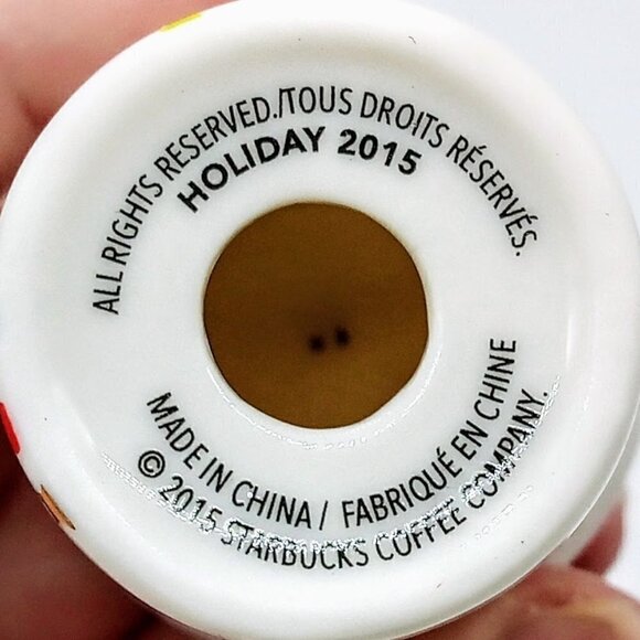Starbucks Ceramic Miniature Ornament - Holiday 2015 Confetti - Picture 5 of 5